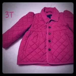 Girls Fuschia Polo Ralph Lauren coat